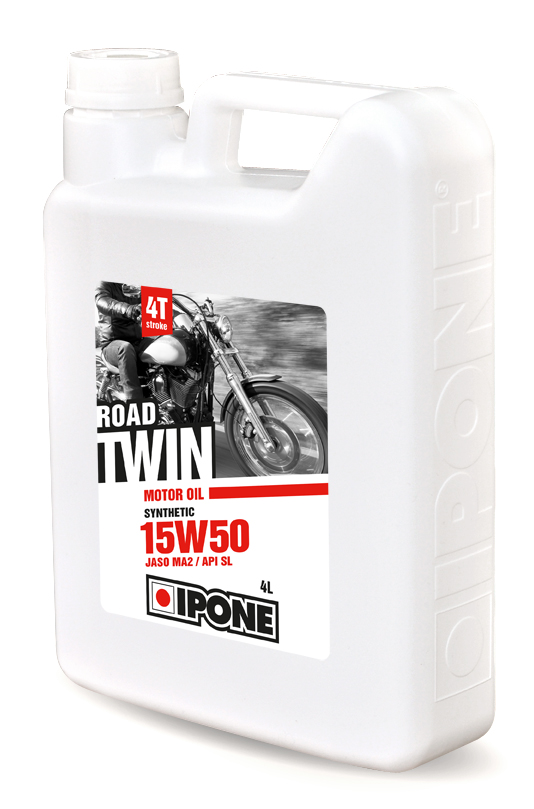 aceite lubricante para motor ipone road twin 15w50 - 4l