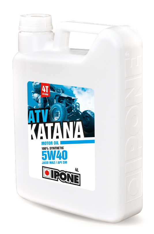 Huile de lubrification moteur IPONE de la marque KATANA ATV 5W40 - 4L IPONE - Photo 1/1
