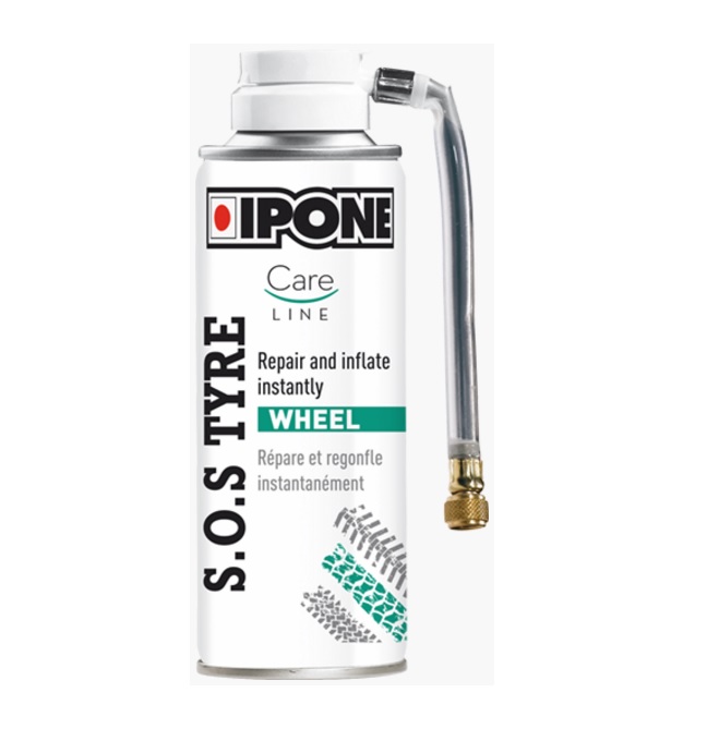 spray reparador de pinchazos sos tyre de ipone - 200 ml