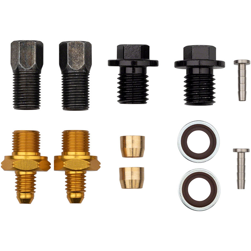 kit ovalillos/pins/tuercas para latiguillo freno shimano dura ace/ultegra/105/tiagra/grx