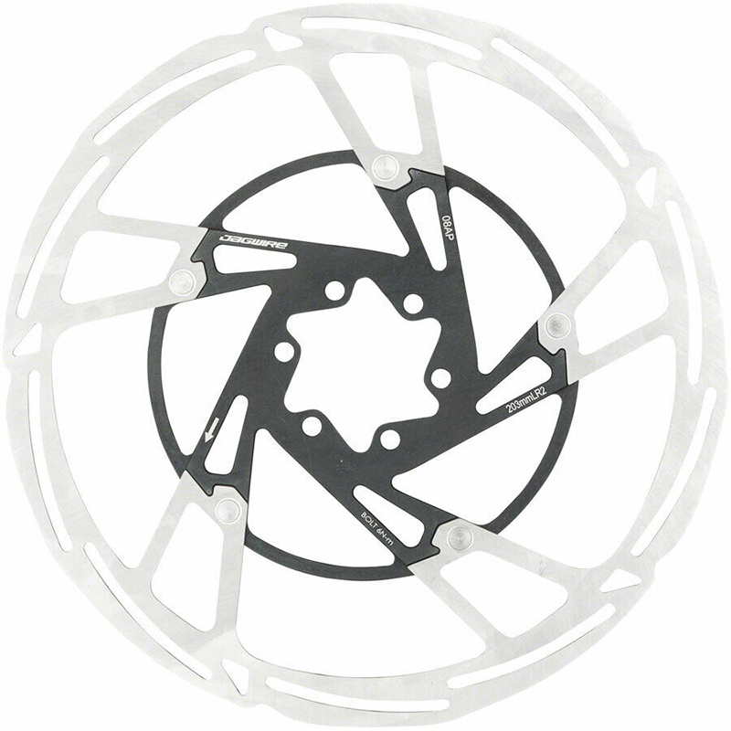 disco de freno 6 agujeros para bicicleta pro lr2 203 mm