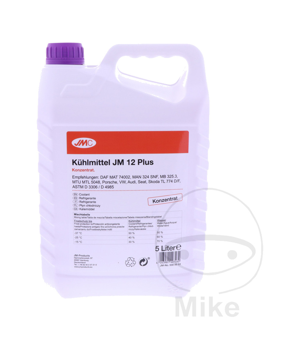 refrigerante liquido con anticongelante 5 l 12 plus concentrado jm 12+