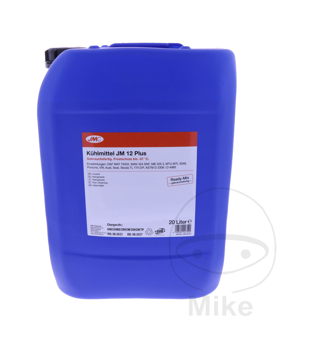 refrigerante liquido con anticongelante líquido mezcla preparada 20 l ready-mix 12 plus jm 12+
