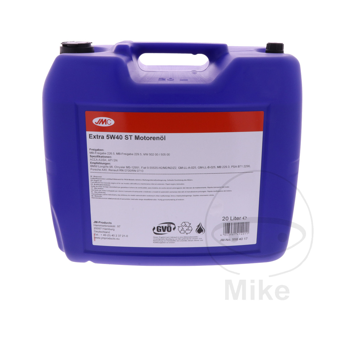 aceite motor 5w40 st 20 l extra 5w-40