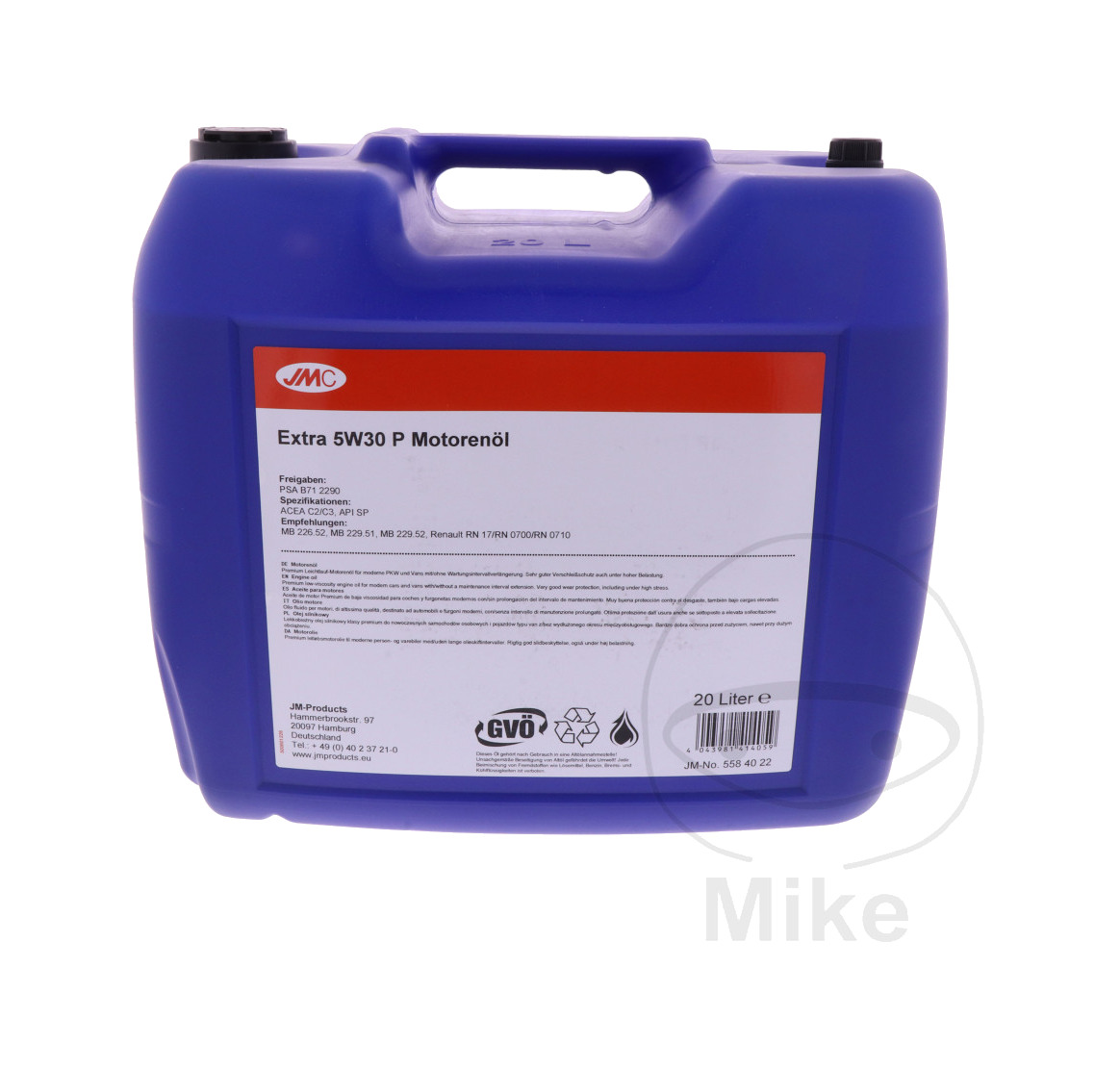aceite motor 5w30 p 20 l extra 5w-30