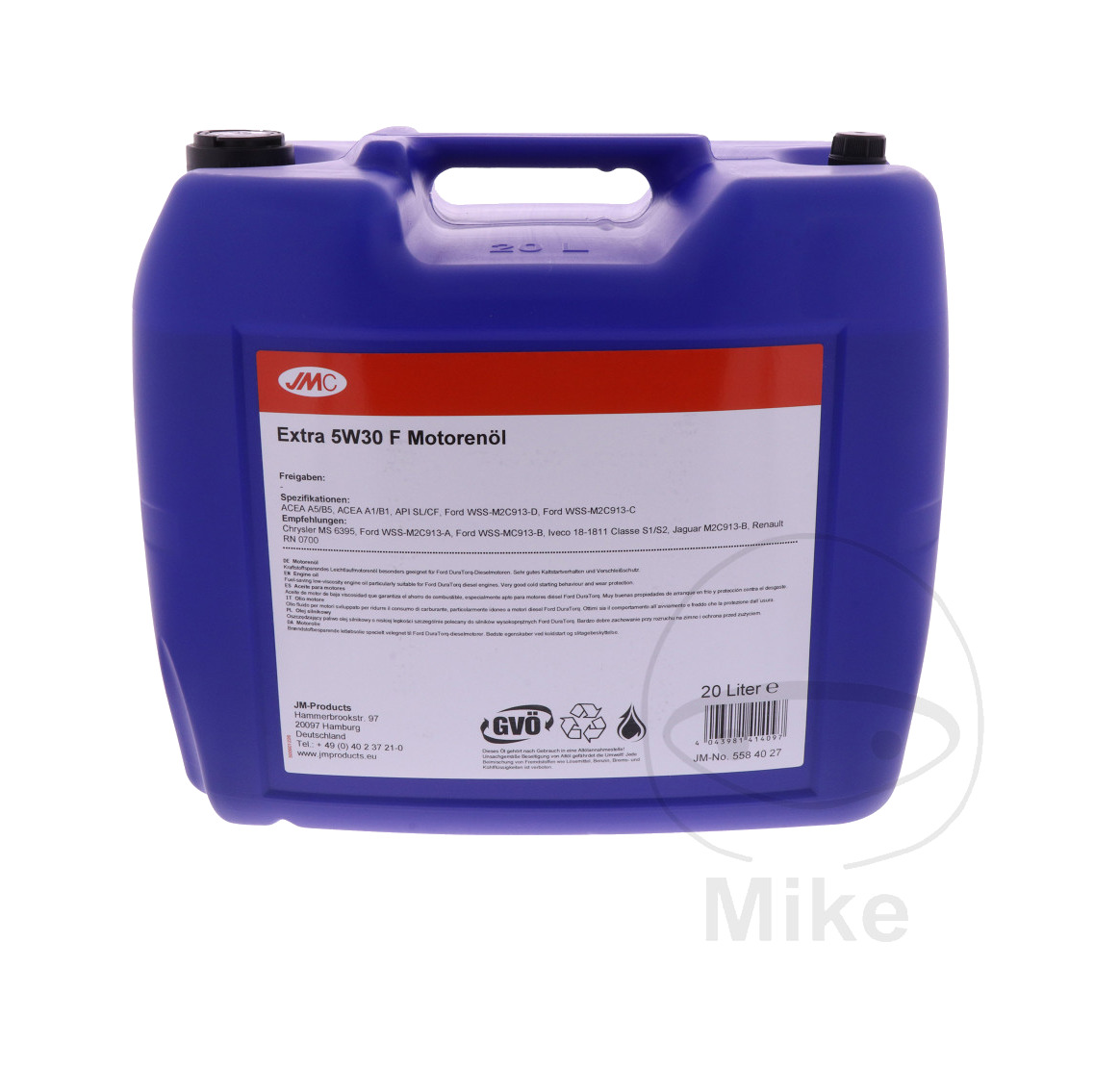 aceite motor 5w30 para 20 l extra 5w-30 f