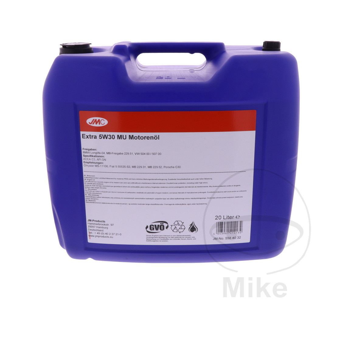 aceite motor 5w30 mu 20 l extra altn: 5580161 de 5w-30