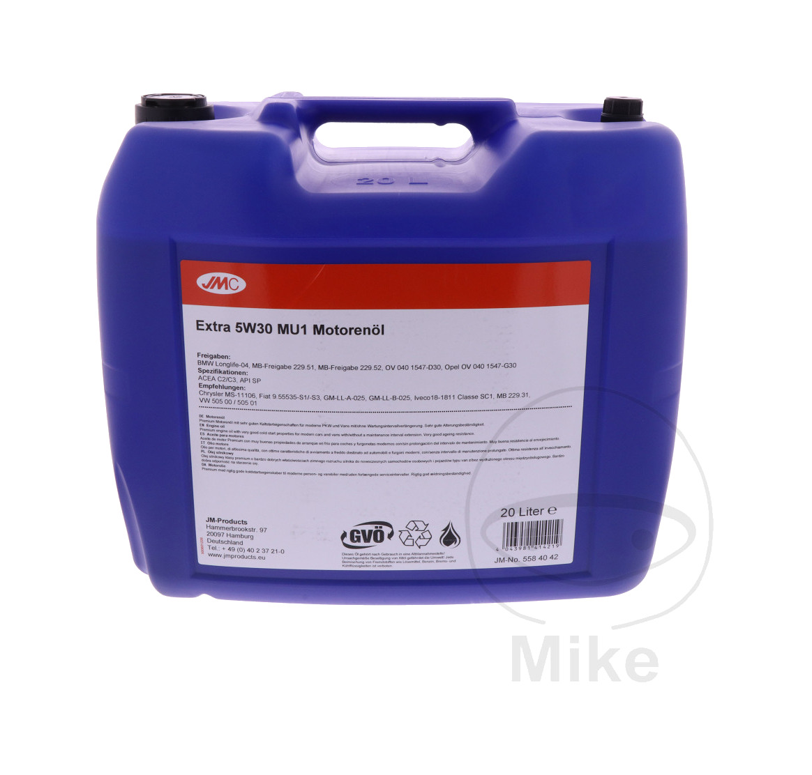 aceite motor 5w30 mu1 20 l extra 5w-30