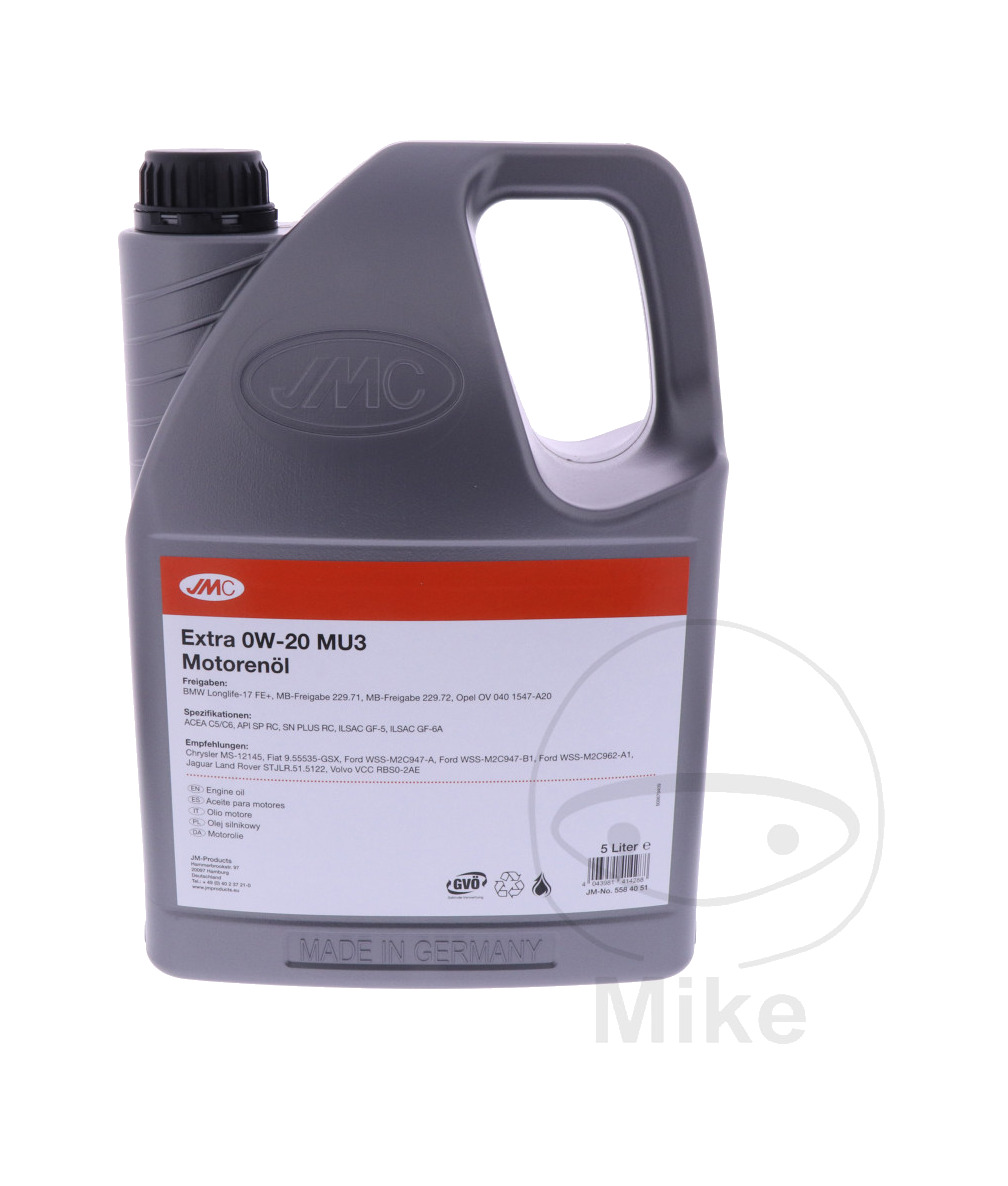 aceite motor 0w20 mu3 5 l extra 0w-20