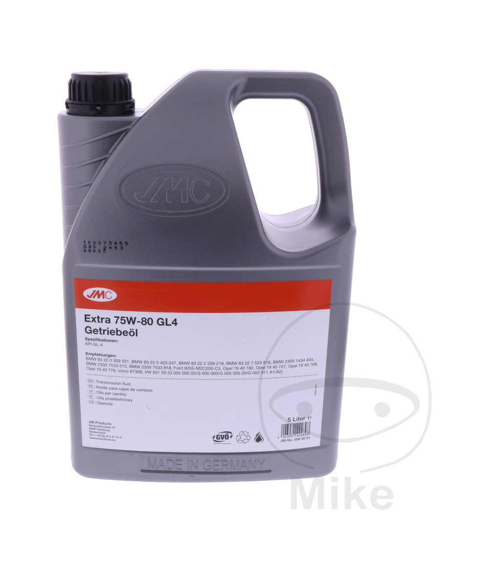 aceite para engranajes gl4 75w80 5 l extra 75w-80