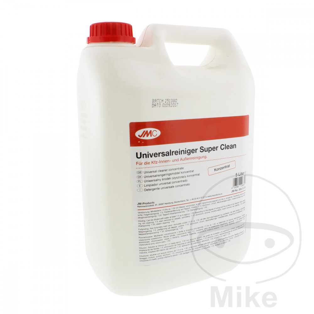 limpiador universal concentrado para vehículos super clean 5l 5540203