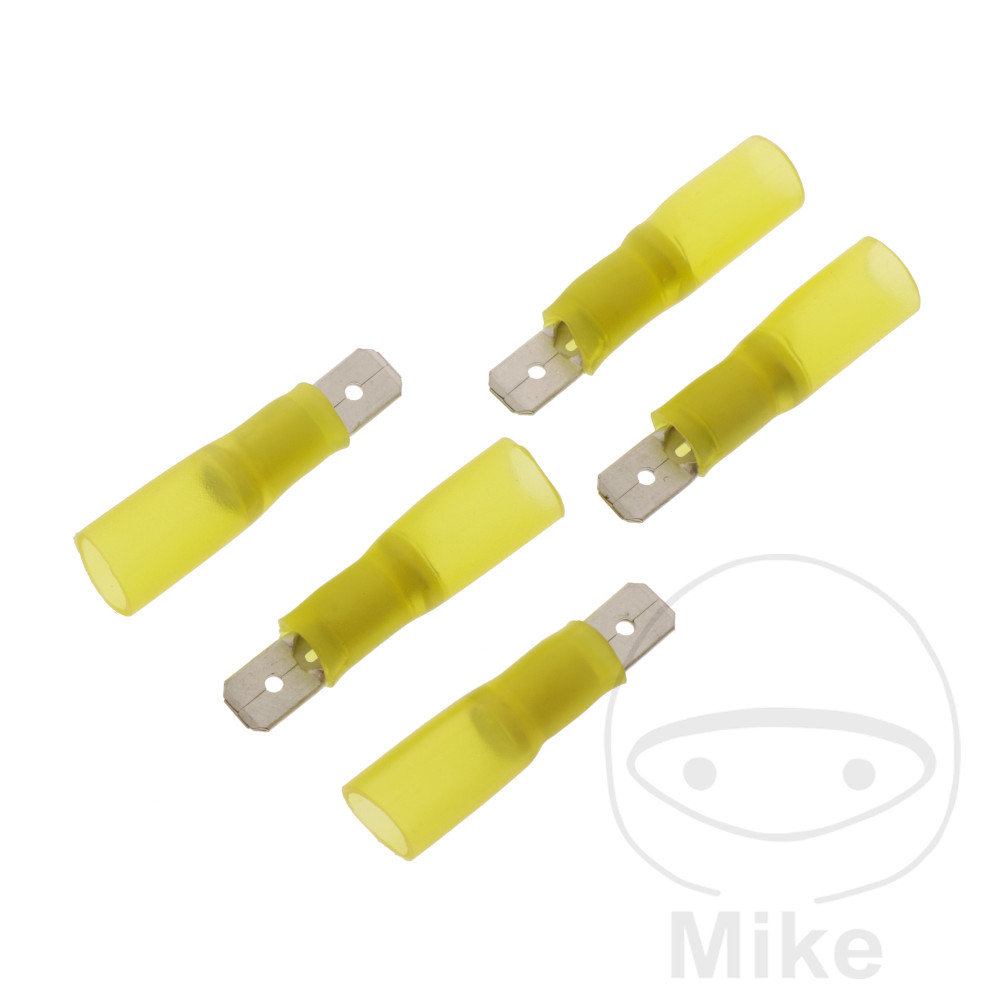pack 5 conectores planos 4.0-6.0 6.3 mm