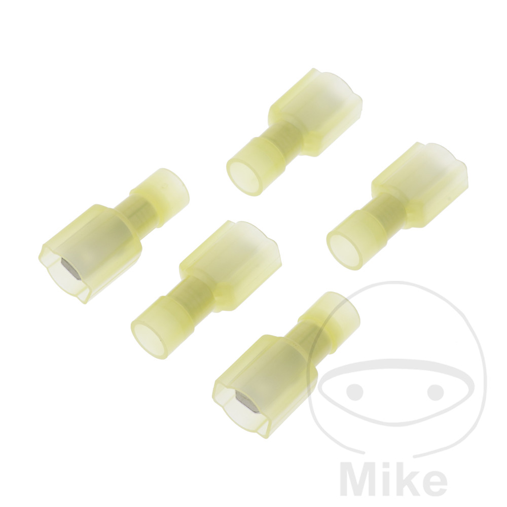 pack 5 conectores planos aislados 6.0