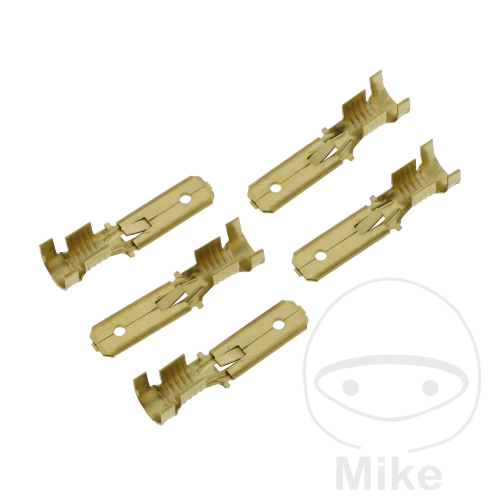 pack 5 conectores planos 2.5-6.0 6.3 mm