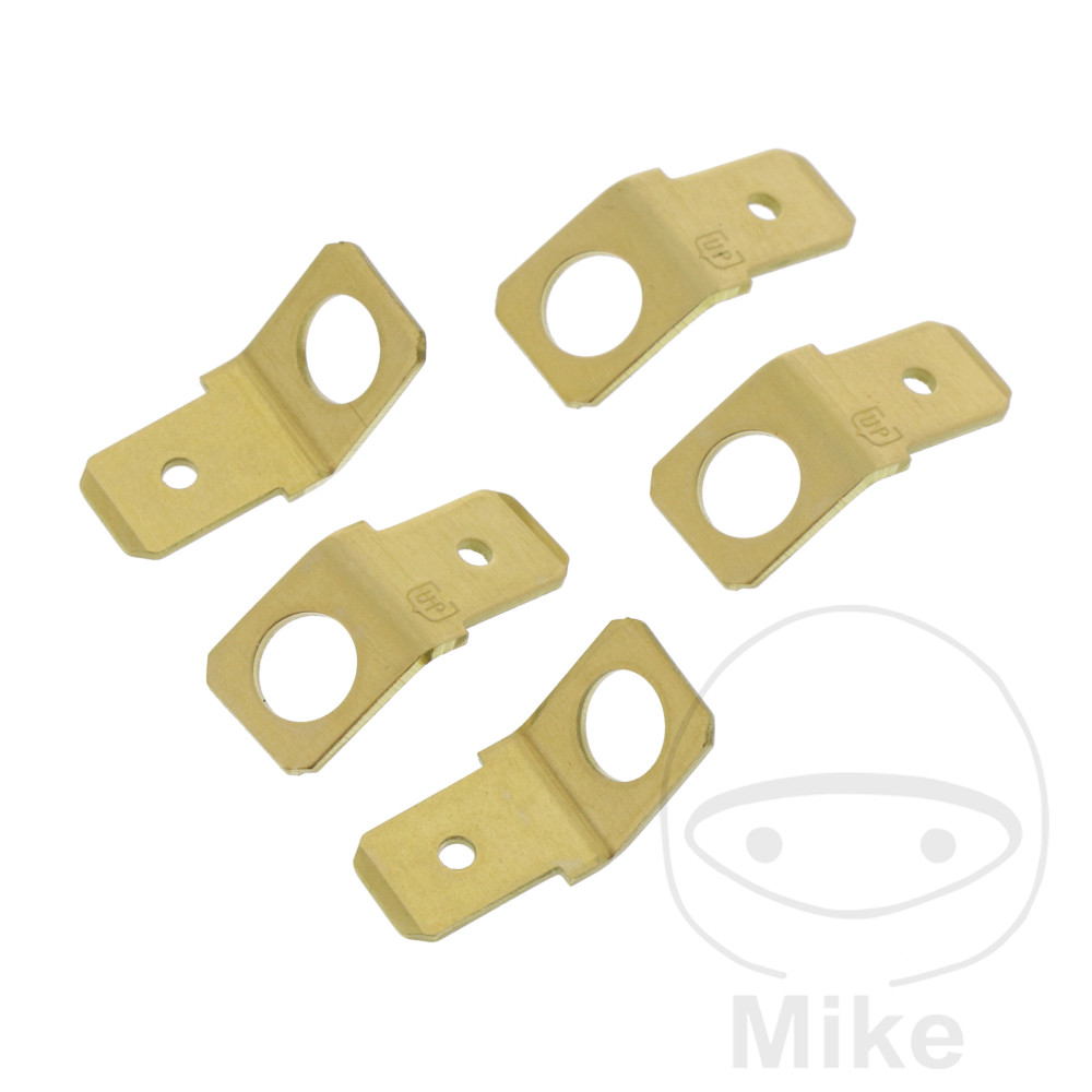 pack 5 conectores planos en angulo atornillables m5
