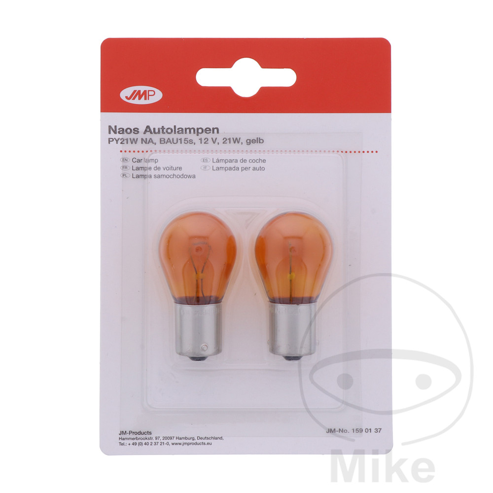 blister 2 lámparas bombilla 12v 21w bau15s 
naos