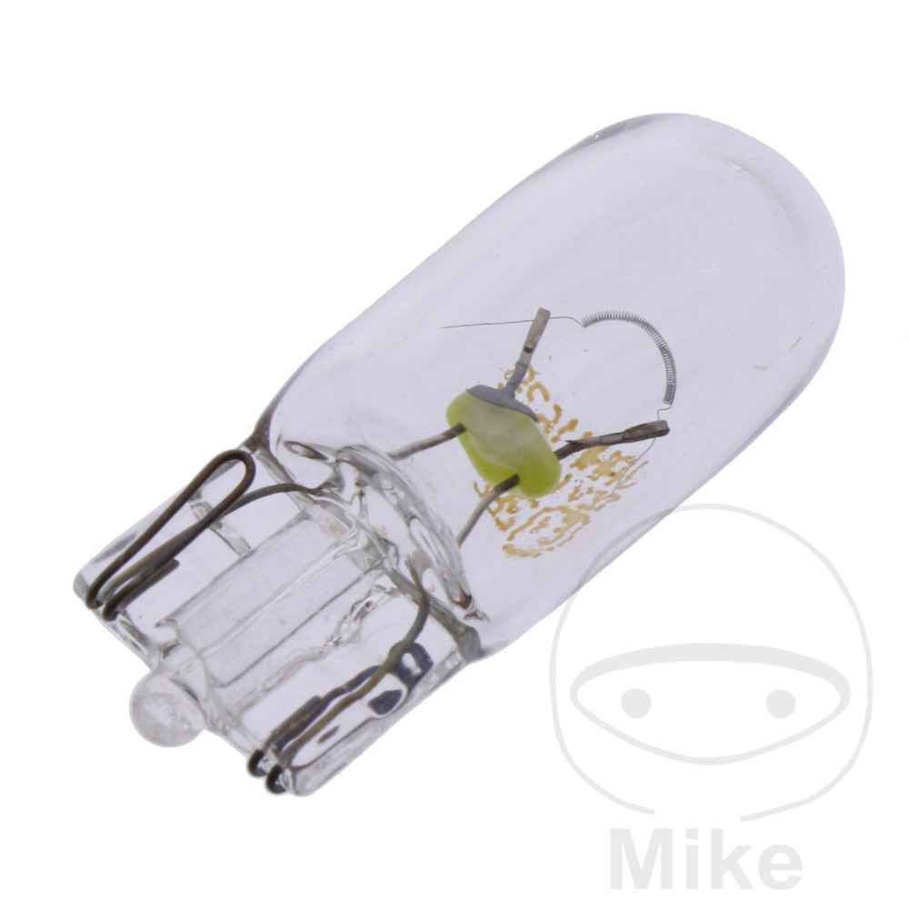 bombilla base de vidrio 12v 5w w2.1x9.5d 
long life