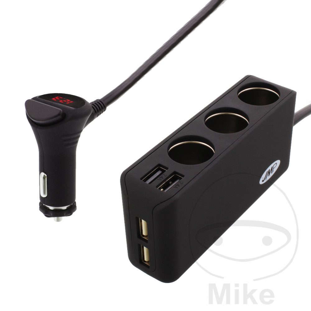 multi cargador de mechero 
4 puertos usb + 3 enchufes 12/24 v
