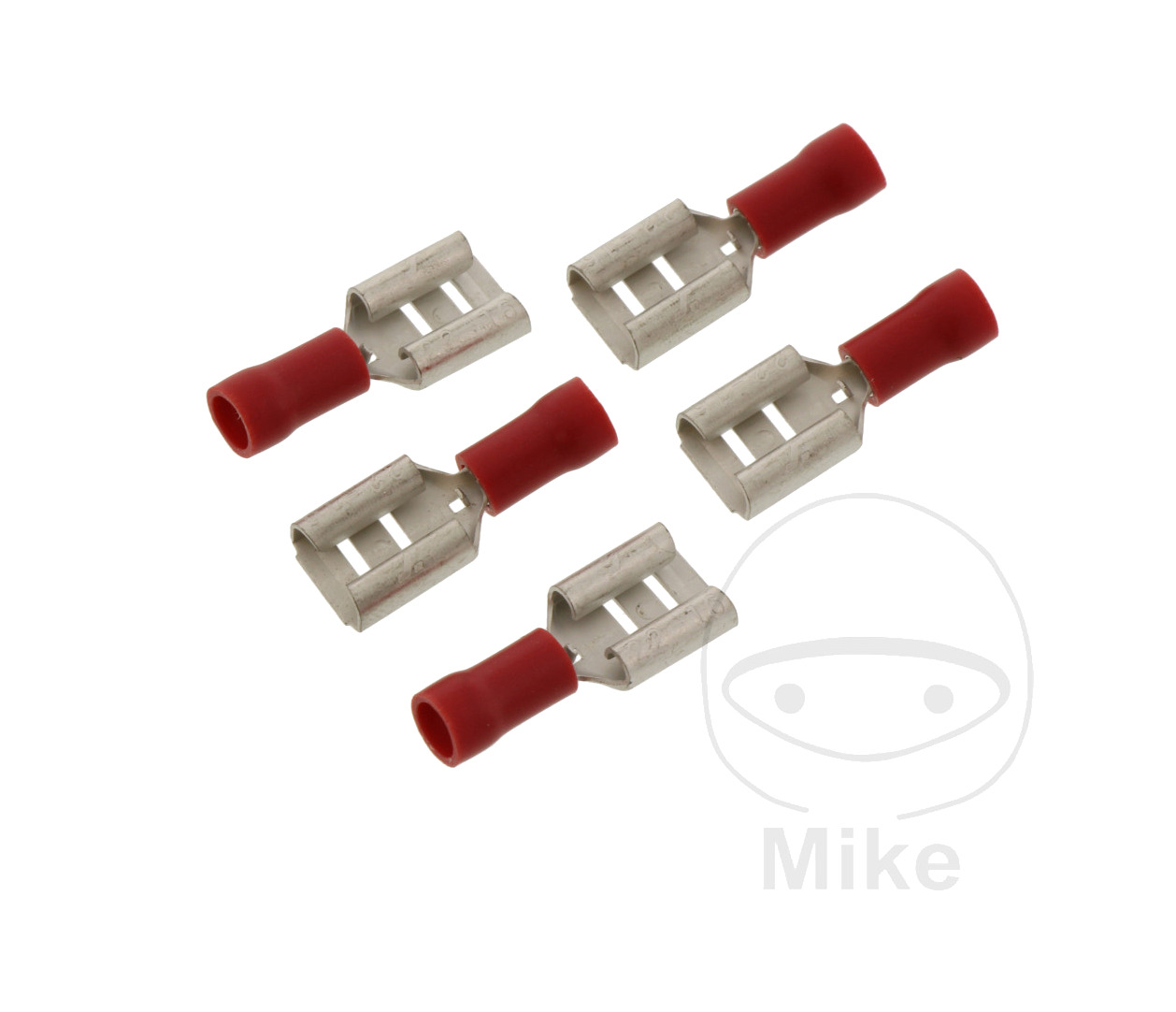 pack 5 conectores de cable hembra de enchufe plano 0.5-1.5 6.3 mm