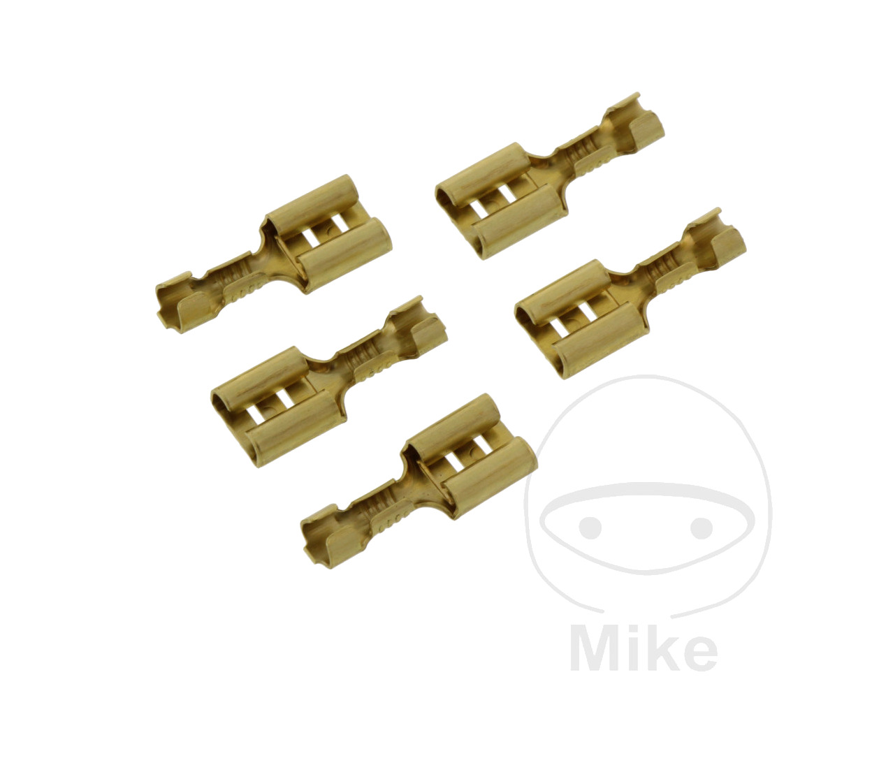 pack 5 conectores de cable hembra de enchufe plano 0.5-1.0 6.3 mm