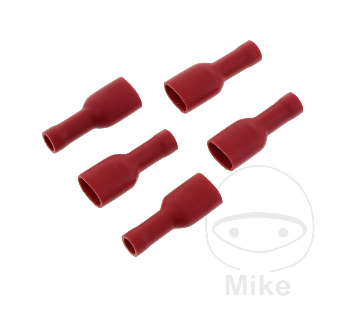 pack 5 conectores de cable hembra de enchufe plano 0.5-1.5 6.3 mm