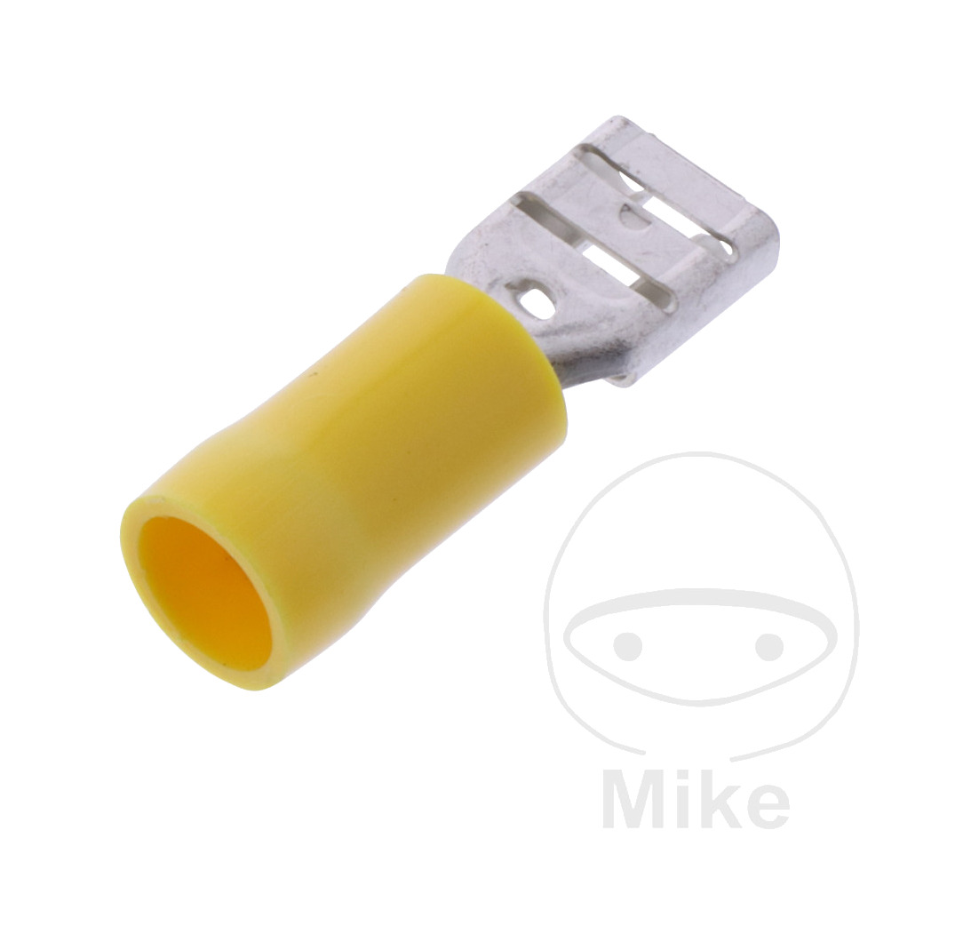 pack 100 conectores de cable hembra de enchufe plano 4.0-6.0 6.3 mm altn: 1580814