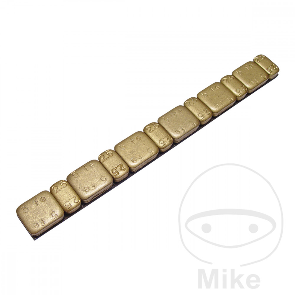 pack 15 pesos adhesivos barra hierro para llanta moto 45 gr 2.5 gr/5 gr