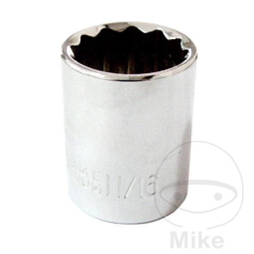 llave de vaso bihexagonal con 12 bordes 3/8 11/16