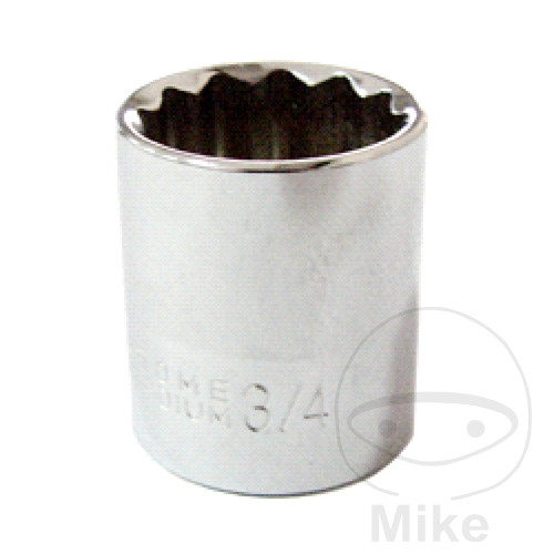 llave de vaso bihexagonal con 12 bordes 3/8 3/4