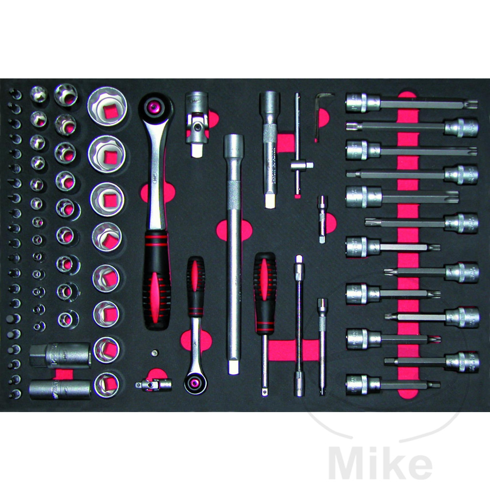 kit 82 herramientas con inserto para carro de herramientas
