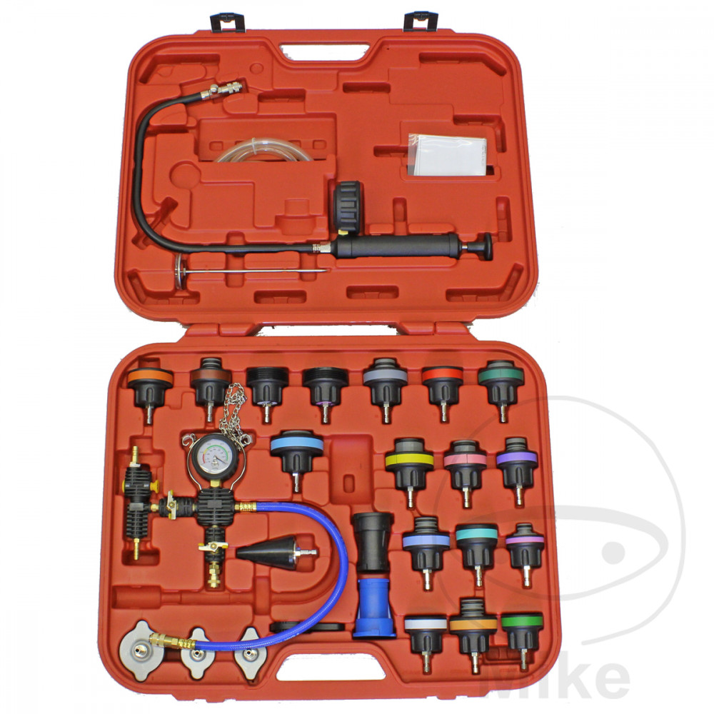 kit comprobador sistema de refrigeración con unidad de llenado