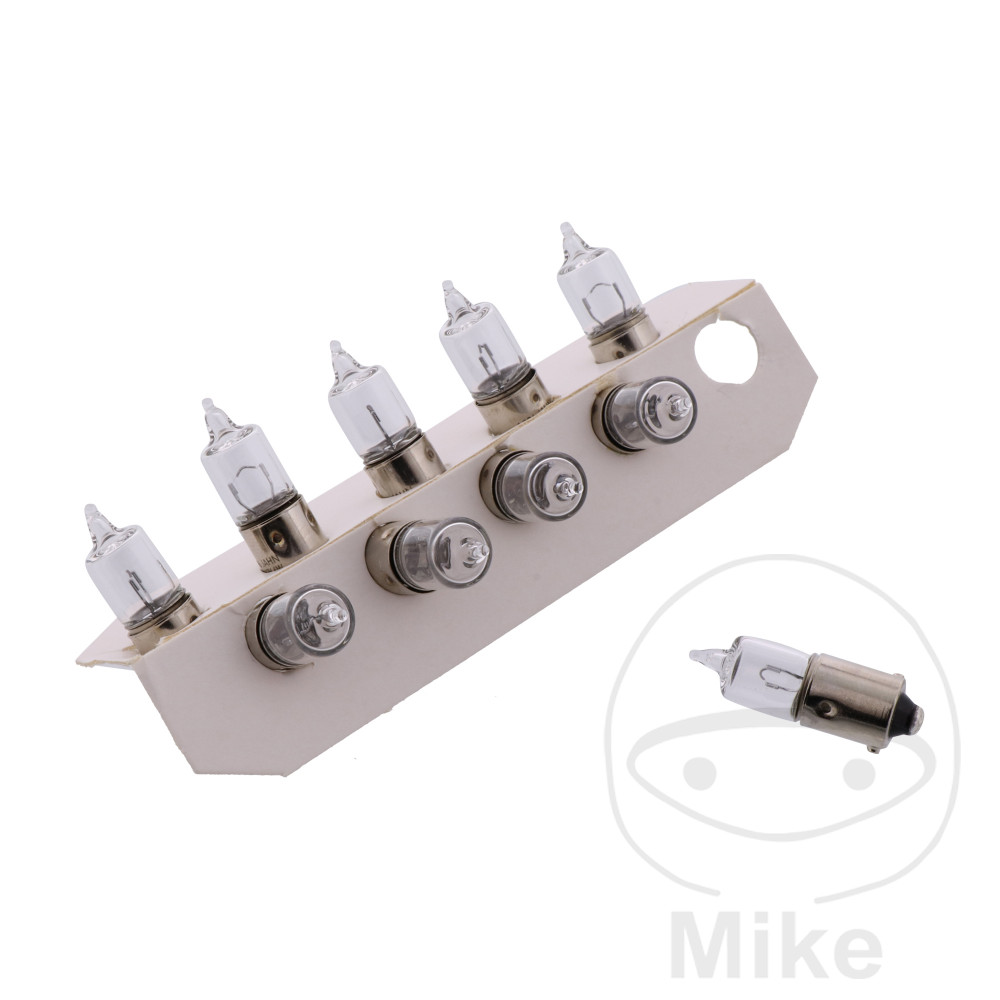 caja 10 lámparas bombilla 12v 6w bax9s