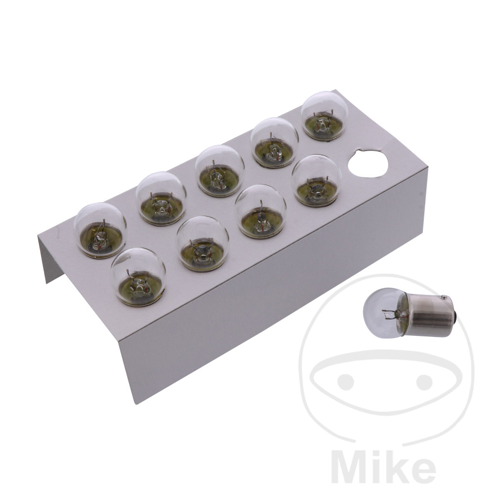 caja 10 lámparas bombilla 6v 5w 
ba15s