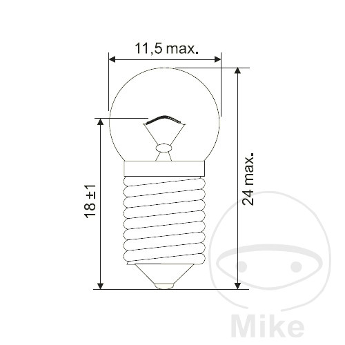 caja 10 lámparas bombilla 6v 0.6w 
e10