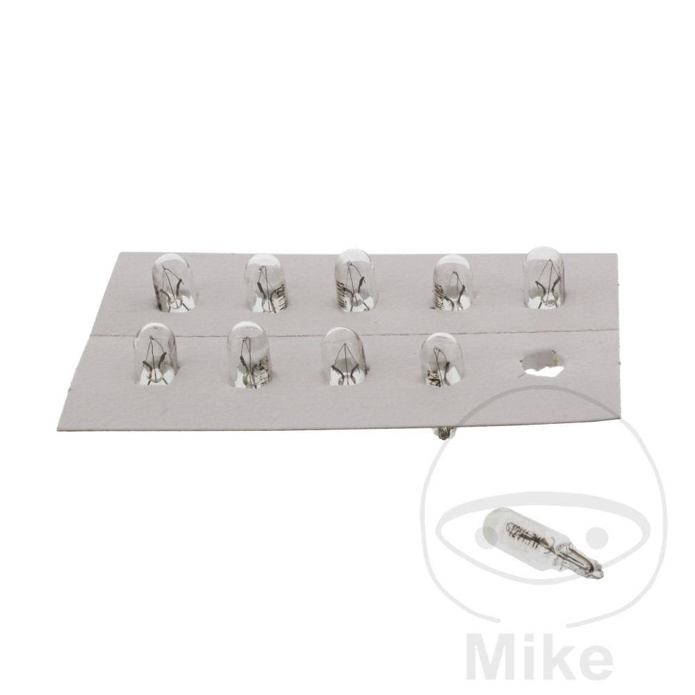 caja 10 lámparas bombilla 12v 1.7w 
w2.1x6.5d
