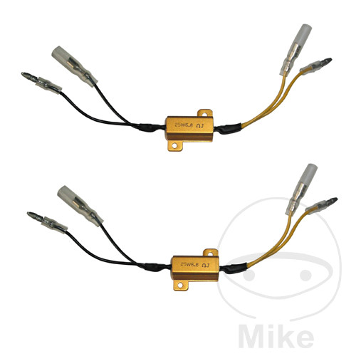 resistencia para intermitentes 6.8 ohm 25w