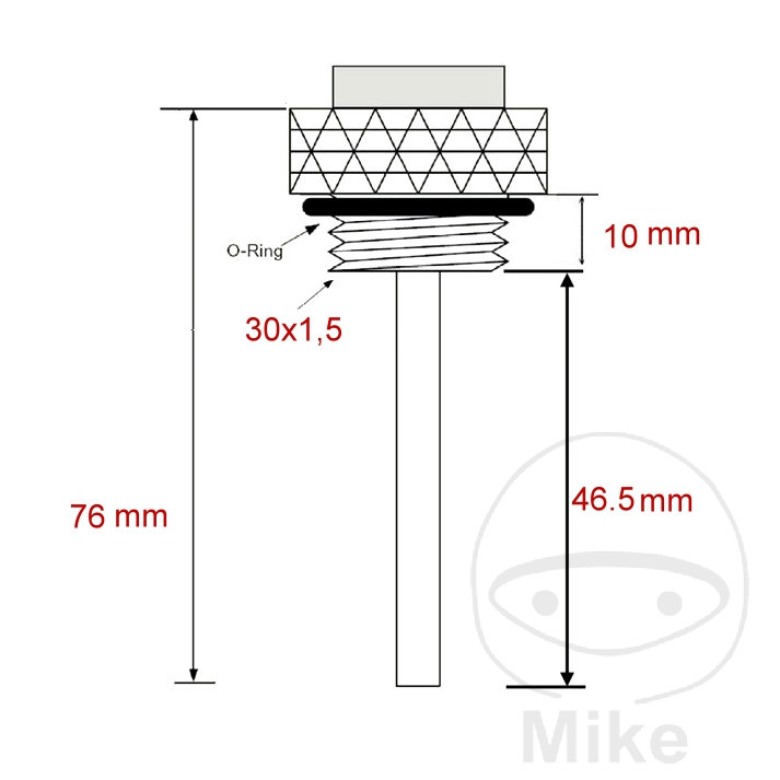 JMP Indicador directo temperatura de aceite 30 X 1.5 MM ALTN: 7090085 - Imagen 3 de 3