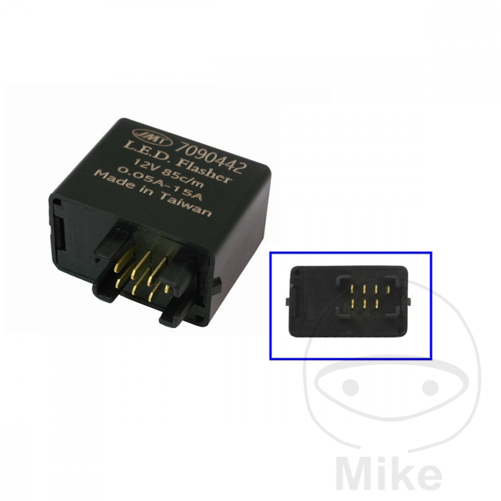 relé eléctrico de intermitente 7 polos 12v