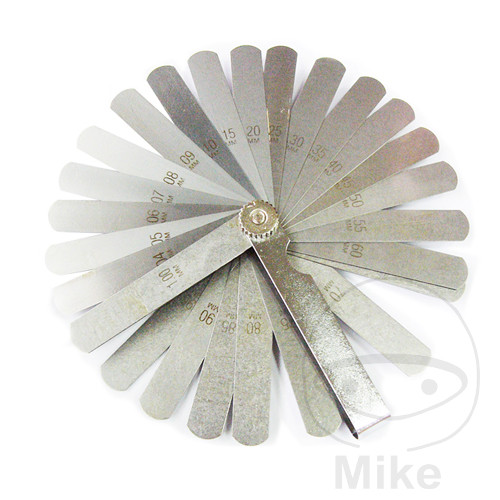 juego 25 hojas para medicion de espesor 0.04-1.00 mm