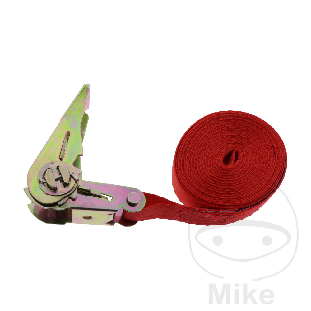 correa de sujeción equipaje de moto con carraca 25 mm/5 m