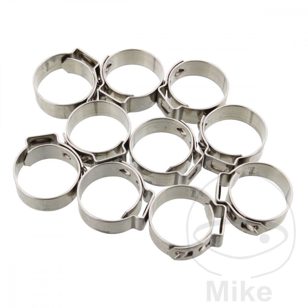 fleje perforado de abrazadera ø 15.5 mm wd 7 mm stainless steel (10u)