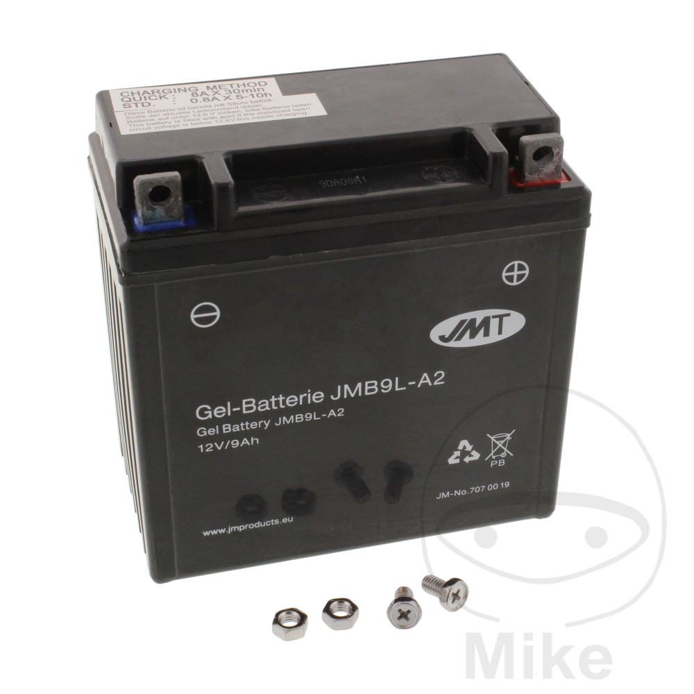 bateria moto de gel activada yb9l-a2