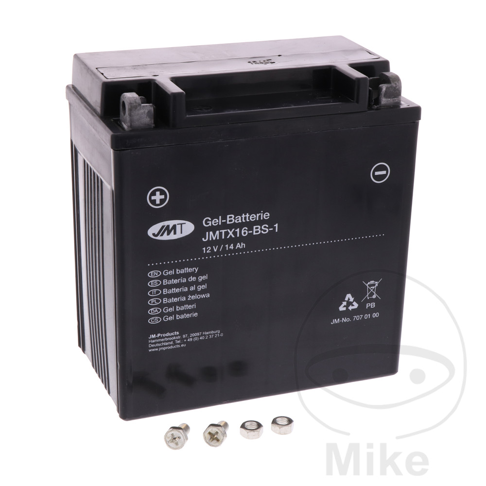 bateria moto de gel activada ytx16-bs-1