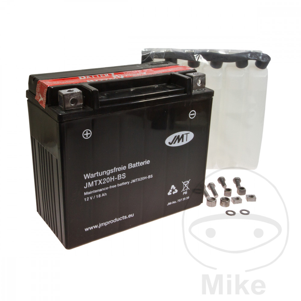 batería sin mantenimiento con electrolito ytx20h-bs