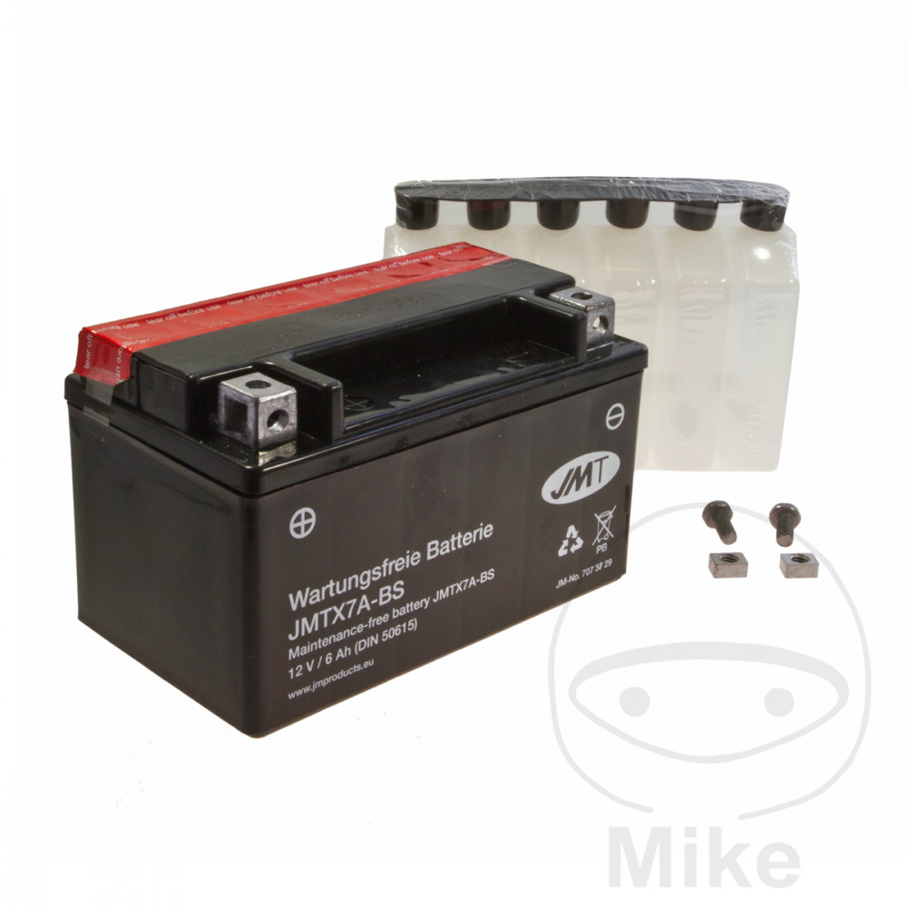 Bezobsługowa bateria JMT z elektrolitem YTX7A-BS - Zdjęcie 1 z 1