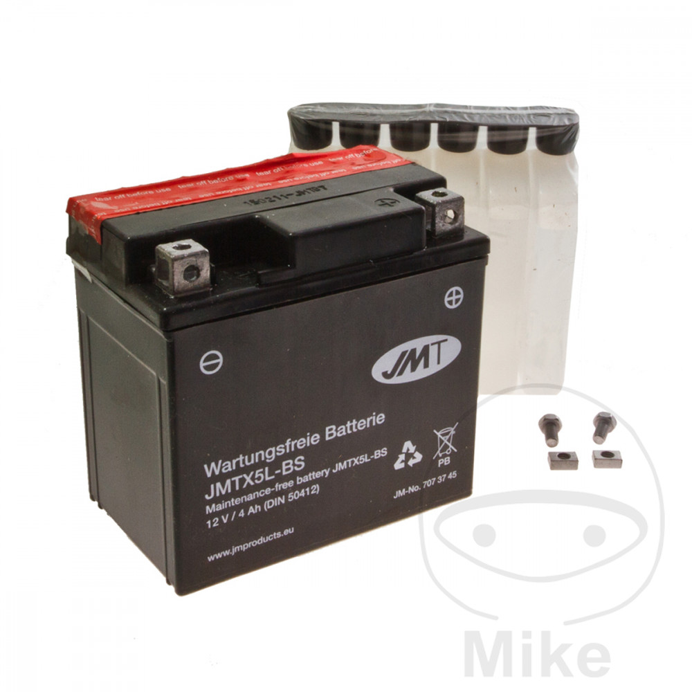batería sin mantenimiento con electrolito ytx5l-bs