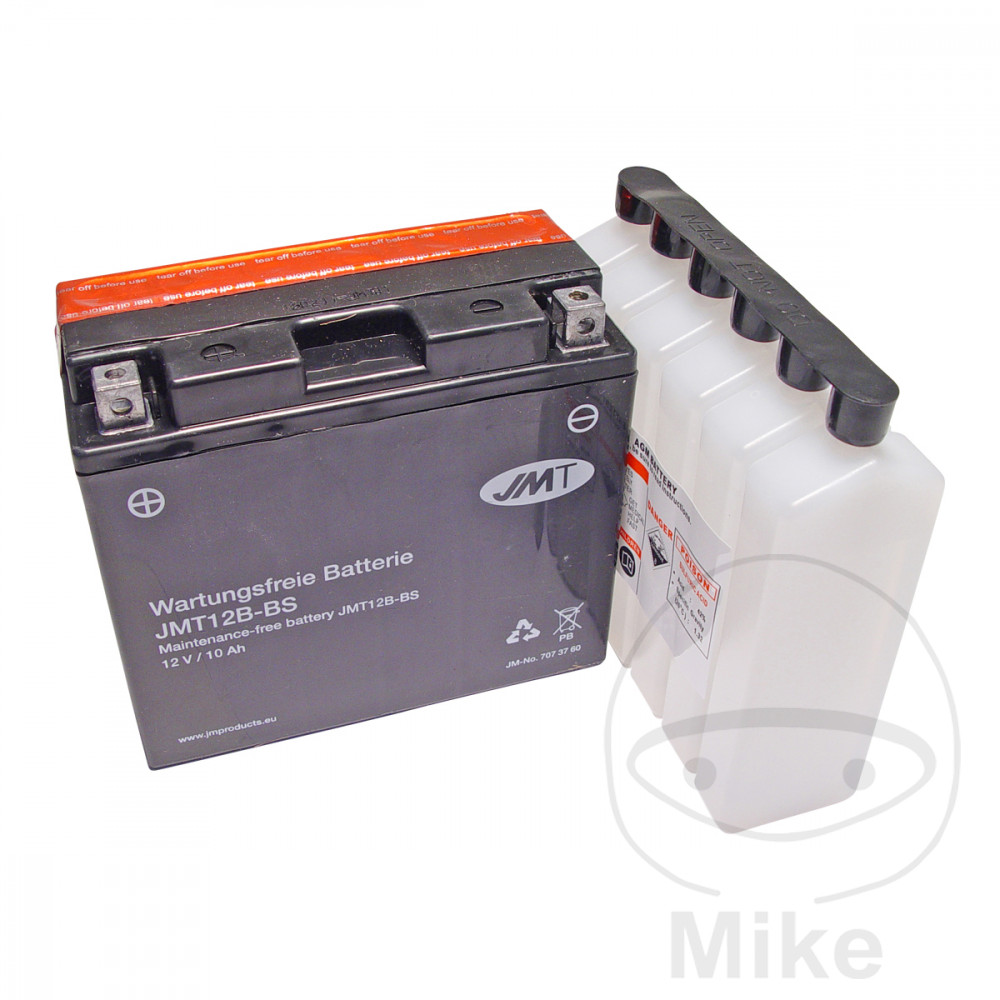 JMT Wartungsfreie Batterie mit Elektrolyt YT12B-BS - Bild 1 von 1