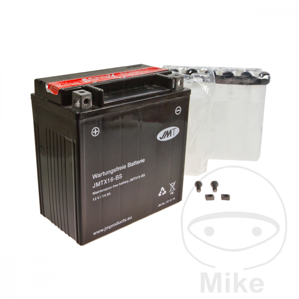 batería sin mantenimiento con electrolito ytx16-bs