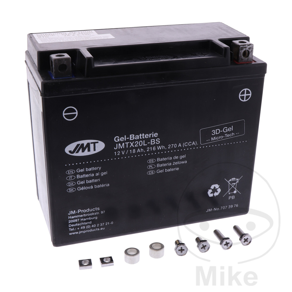 JMT batterie moto gel activé YTX20L-BS - Afbeelding 1 van 1