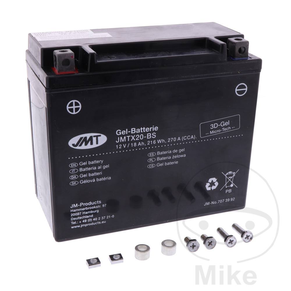 JMT batteria moto gel attivata YTX20-BS - Afbeelding 1 van 1